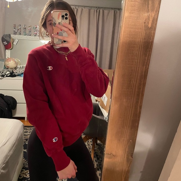 Champion red crewneck sweatshirt reverse weave size small - Picture 7 of 9